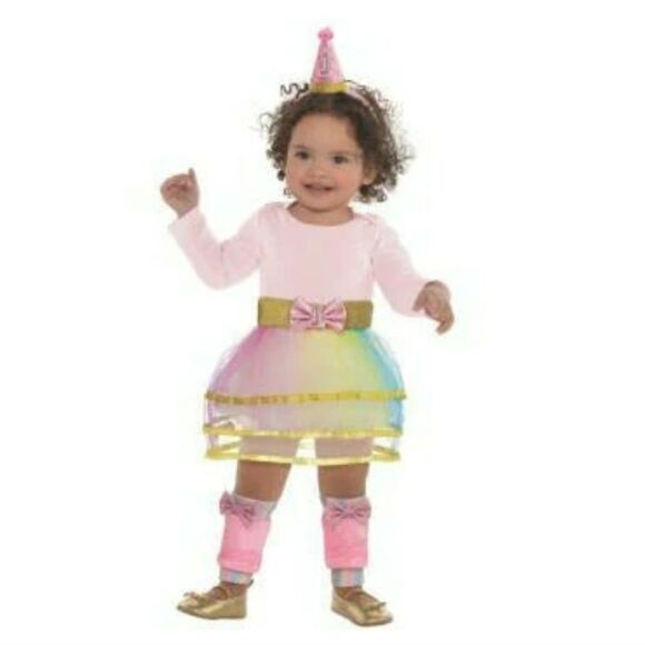 Birthday Kit Include Tutu Leg Warmers crown Headband 4 Piece set - Picture 13 of 13